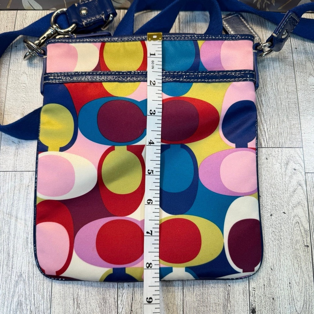 Coach Purse Multicolor Crossbody Sateen Scarf print - Picture 9 of 9